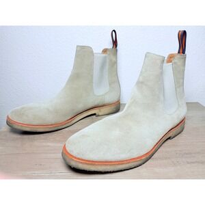 New Republic Mark McNairy Sand Suede Chelsea Boots Orange Welt Mens 10 EUR 43